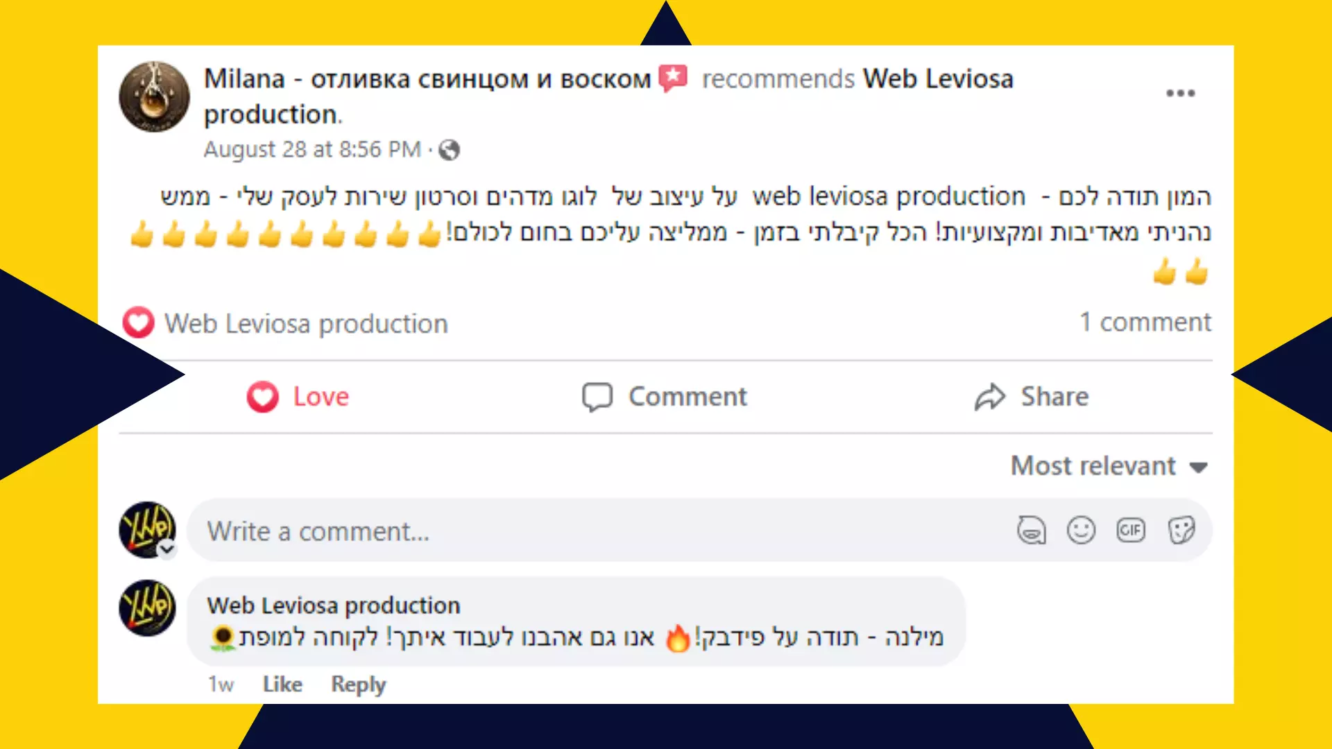 המלצות עריכת סרונים- Web Leviosa production